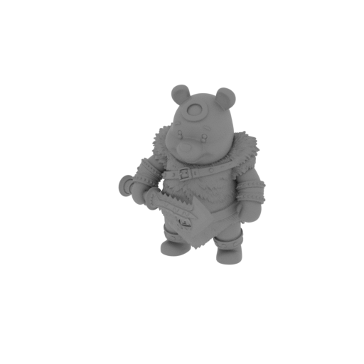 Winnie the Pooh Barbarian Ring Figure.stl
