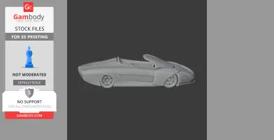 Bertone Blitz - Scale Vehicle STL