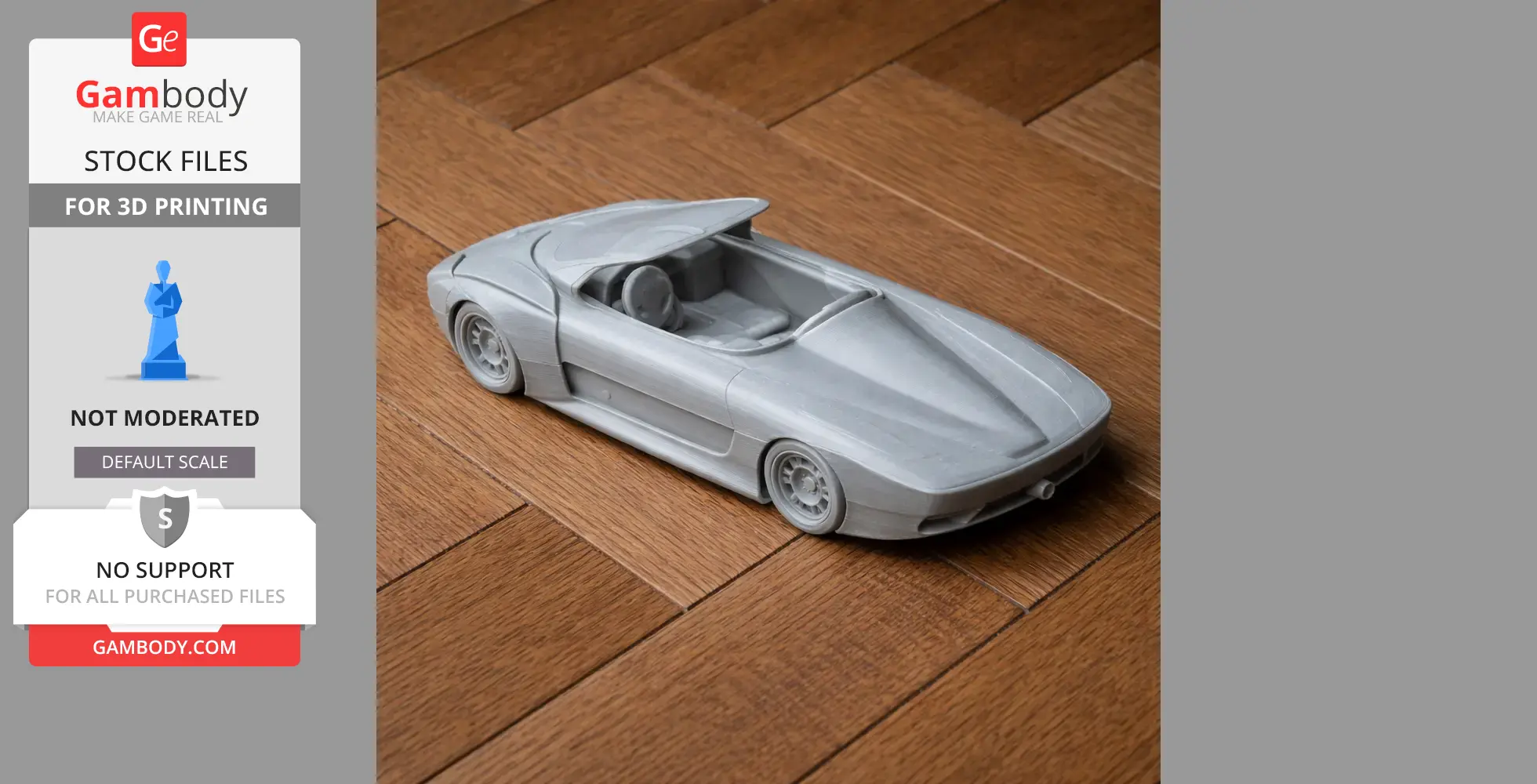Bertone Blitz - Scale Vehicle STL