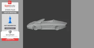 Bertone Blitz - Scale Vehicle STL