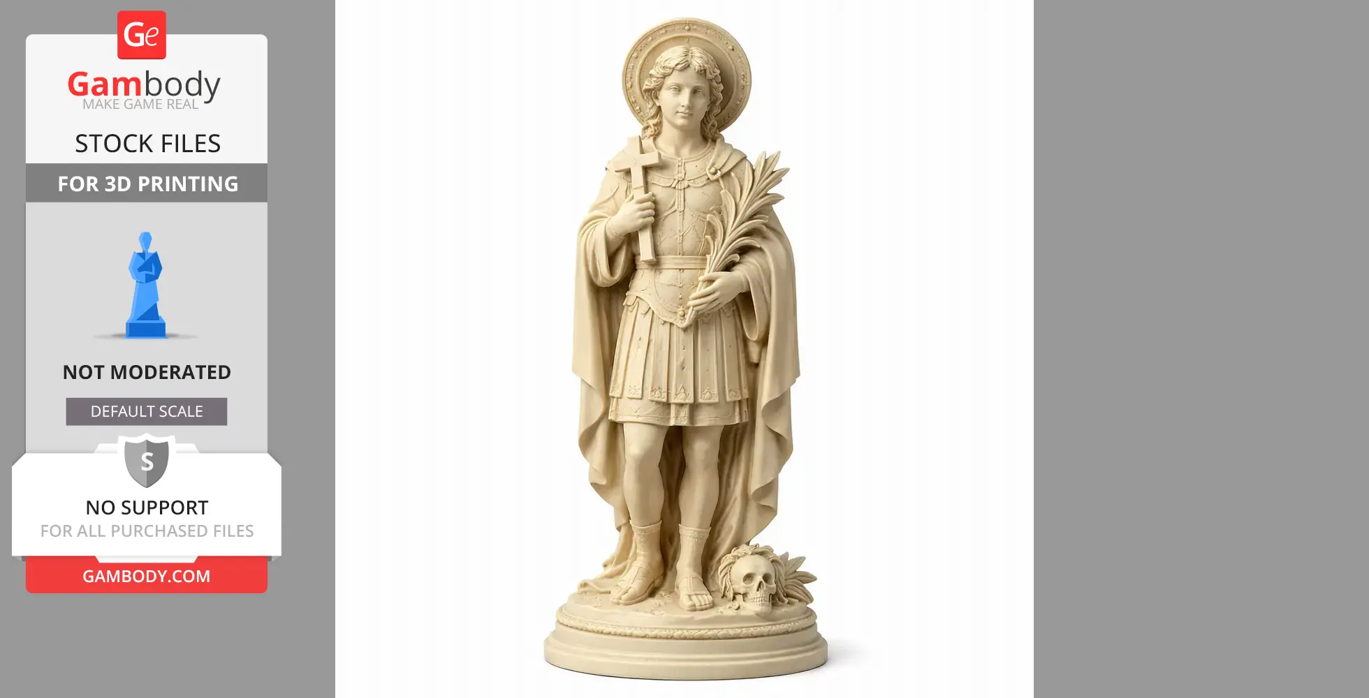 Saint Acisclus - Devotional Statue - STL 3D Print