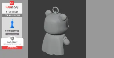 Winnie the Pooh Batman Ring Figure - Mashup Figure STL