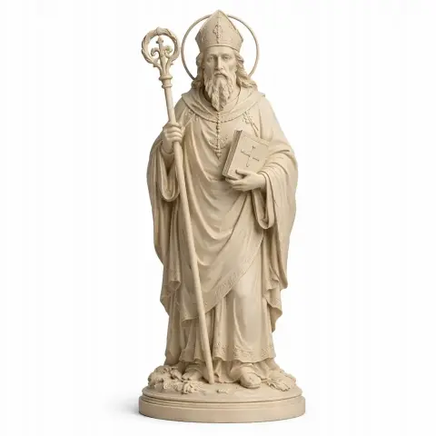 Saint Adalard of Corbie - Devotional Statue - STL 3D Print