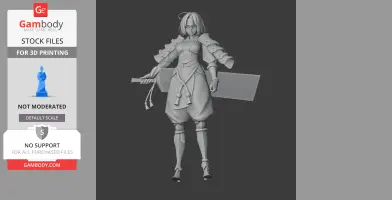 Tomoe Gozen Samurai Classic - Historical Warrior STL