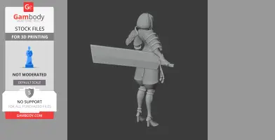 Tomoe Gozen Samurai Classic - Historical Warrior STL