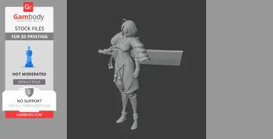 Tomoe Gozen Samurai Classic - Historical Warrior STL