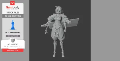 Tomoe Gozen Samurai Classic - Historical Warrior STL