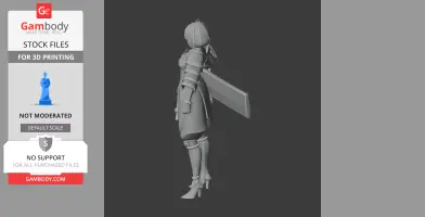 Tomoe Gozen Samurai Classic - Historical Warrior STL