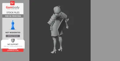 Tomoe Gozen Samurai Classic - Historical Warrior STL