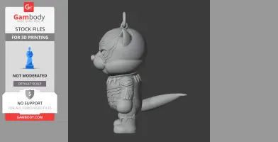 Winnie the Pooh Black Panther Ring - Mashup Figure STL