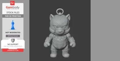 Winnie the Pooh Black Panther Ring - Mashup Figure STL