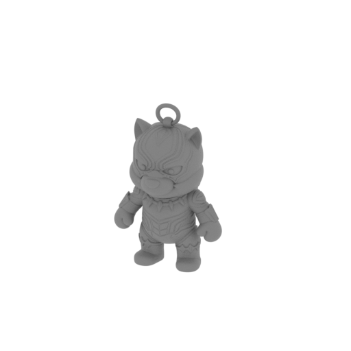 Winnie the Pooh Black Panther Ring Figure.stl