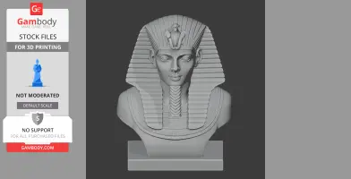 Tutankhamun Bust - Historical Warrior STL