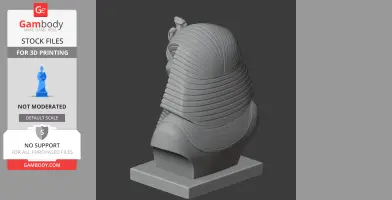 Tutankhamun Bust - Historical Warrior STL