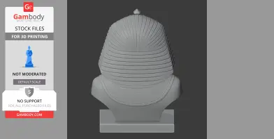 Tutankhamun Bust - Historical Warrior STL