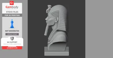 Tutankhamun Bust - Historical Warrior STL