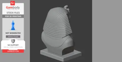 Tutankhamun Bust - Historical Warrior STL