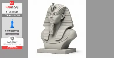 Tutankhamun Bust - Historical Warrior STL
