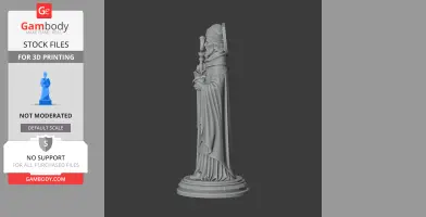 Saint Adalbard - Devotional Statue - STL 3D Print
