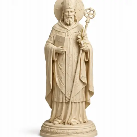 Saint Adalbard - Devotional Statue - STL 3D Print