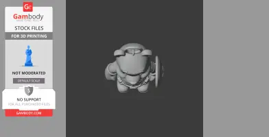 Winnie the Pooh Captain America Ring - Mashup Figure STL