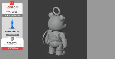 Winnie the Pooh Captain America Ring - Mashup Figure STL
