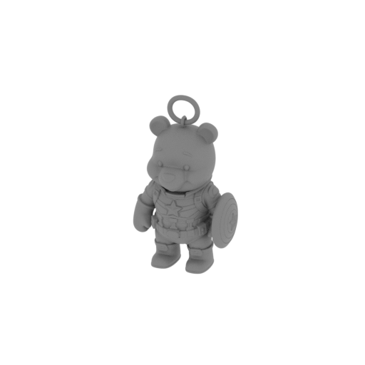 Winnie the Pooh Captain America Ring Figure.stl