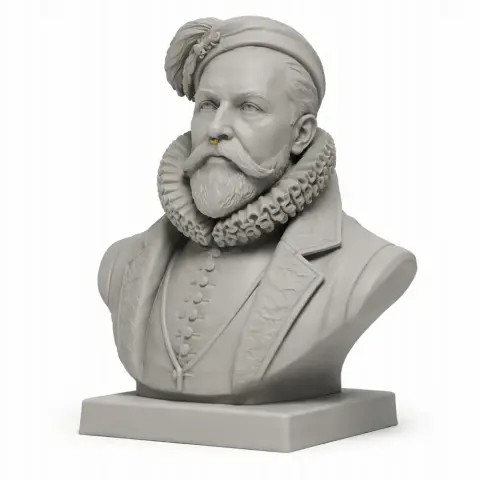 Tycho Brahe Bust - Historical Warrior STL