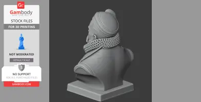 Tycho Brahe Bust - Historical Warrior STL
