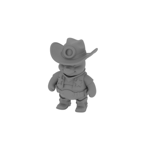 Winnie the Pooh Cowboy Ring Figure.stl