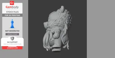 Winnie the Pooh Cthulhu Ring Figure - Mashup Figure STL
