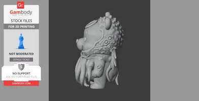 Winnie the Pooh Cthulhu Ring Figure - Mashup Figure STL