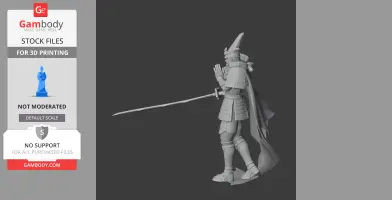 Uesugi Kenshin Samurai Classic - Historical Warrior STL