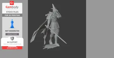 Uesugi Kenshin Samurai Classic - Historical Warrior STL