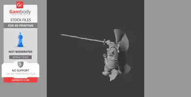 Uesugi Kenshin Samurai Classic - Historical Warrior STL