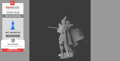 Uesugi Kenshin Samurai Classic - Historical Warrior STL