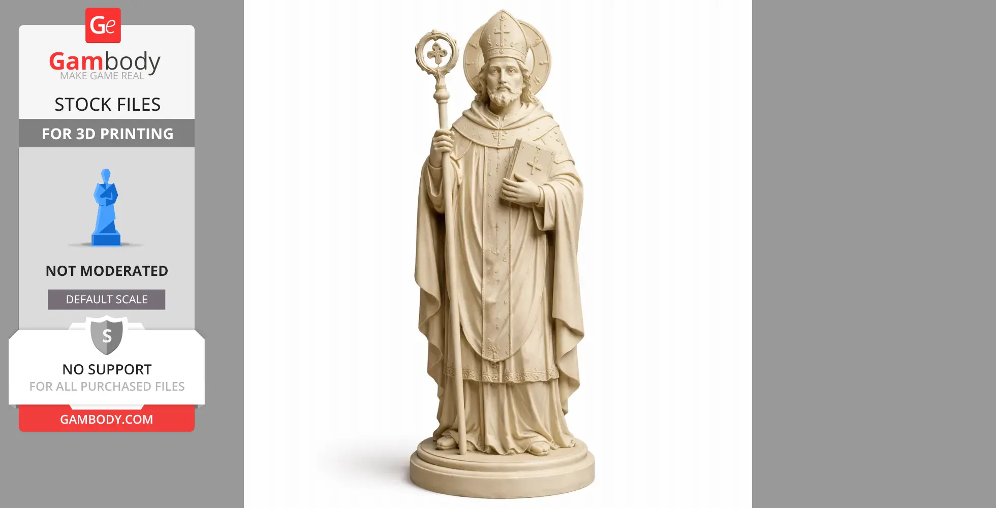 Saint Adalbert of Magdeburg - Devotional - STL 3D Print