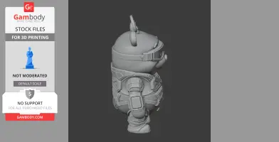 Winnie the Pooh Cyberpunk Ring Figure - Mashup Figure STL
