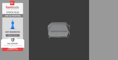 Front view of Bizzarrini Manta 3D model for printing, displaying sleek design.
