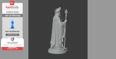Saint Adalbert of Prague - Devotional Statue - STL 3D Print
