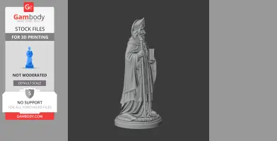 Saint Adalbert of Prague - Devotional Statue - STL 3D Print