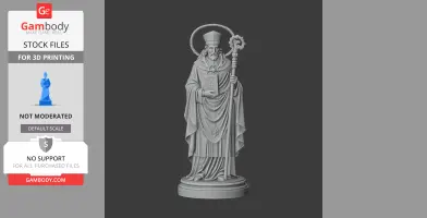 Saint Adalgar - Devotional Statue - STL 3D Print