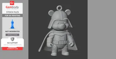 Winnie the Pooh Darth Vader Ring Figure - Mashup Figure STL