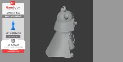 Winnie the Pooh Darth Vader Ring Figure - Mashup Figure STL