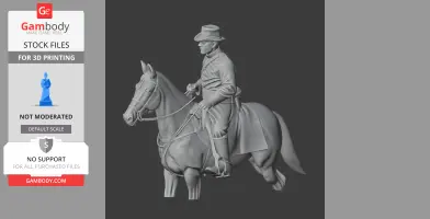 Union Infantry Captain Civil War - Historical Warrior STL