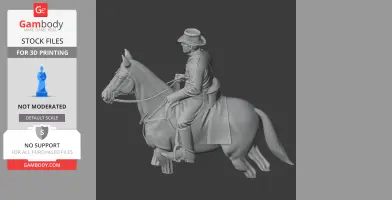 Union Infantry Captain Civil War - Historical Warrior STL