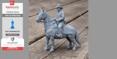 Union Infantry Captain Civil War - Historical Warrior STL