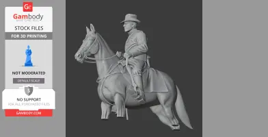 Union Infantry Captain Civil War - Historical Warrior STL