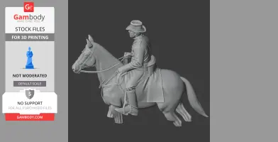 Union Infantry Captain Civil War - Historical Warrior STL