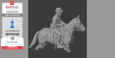 Union Infantry Captain Civil War - Historical Warrior STL